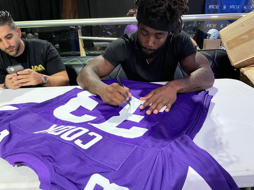 Dalvin Cook Signed Custom Purple Football Jersey