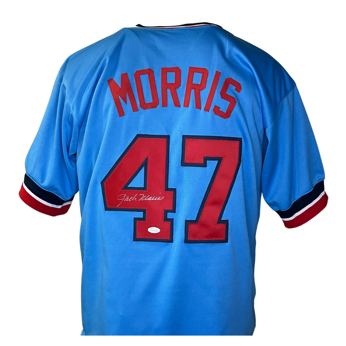 Jack Morris Signed Custom Blue Jersey