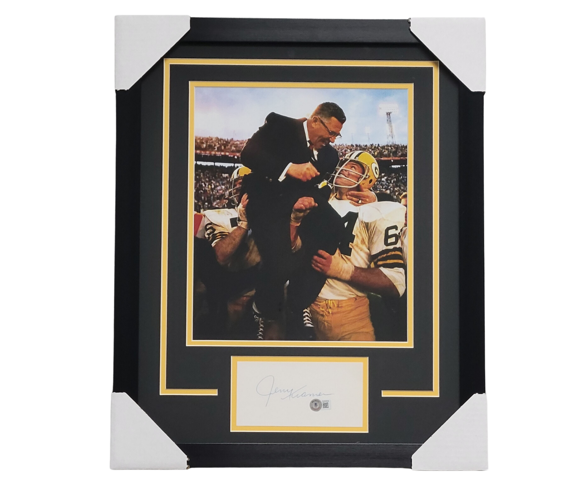 Jerry Kramer Autographed Cut & Professionally Framed 11x14 Photo