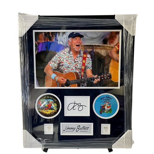 Jimmy Buffett Framed Replica Signature Display