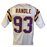 John Randle Signed Custom White Football Jersey w/ 'HOF 10'
