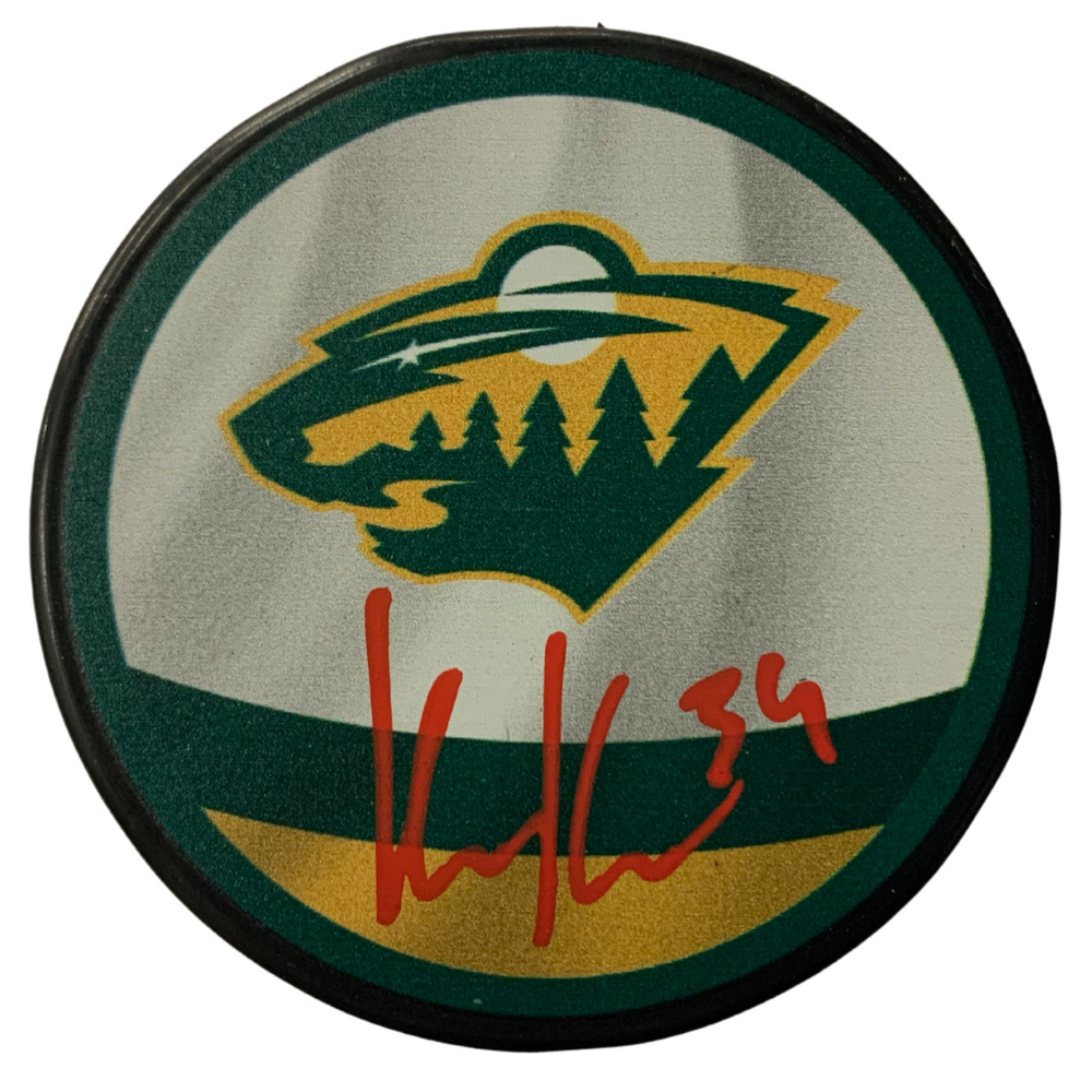Kaapo Kähkönen Signed Reverse Retro Logo Puck