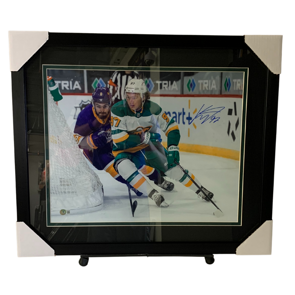 Kirill Kaprizov Retro Jersey Signed & Professionally Framed 16x20 Photo #3
