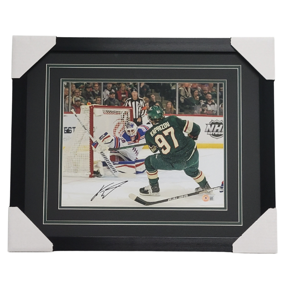 Kirill Kaprizov, #6, VS. Rangers, Signed & Professionally Framed 11x14 Photo