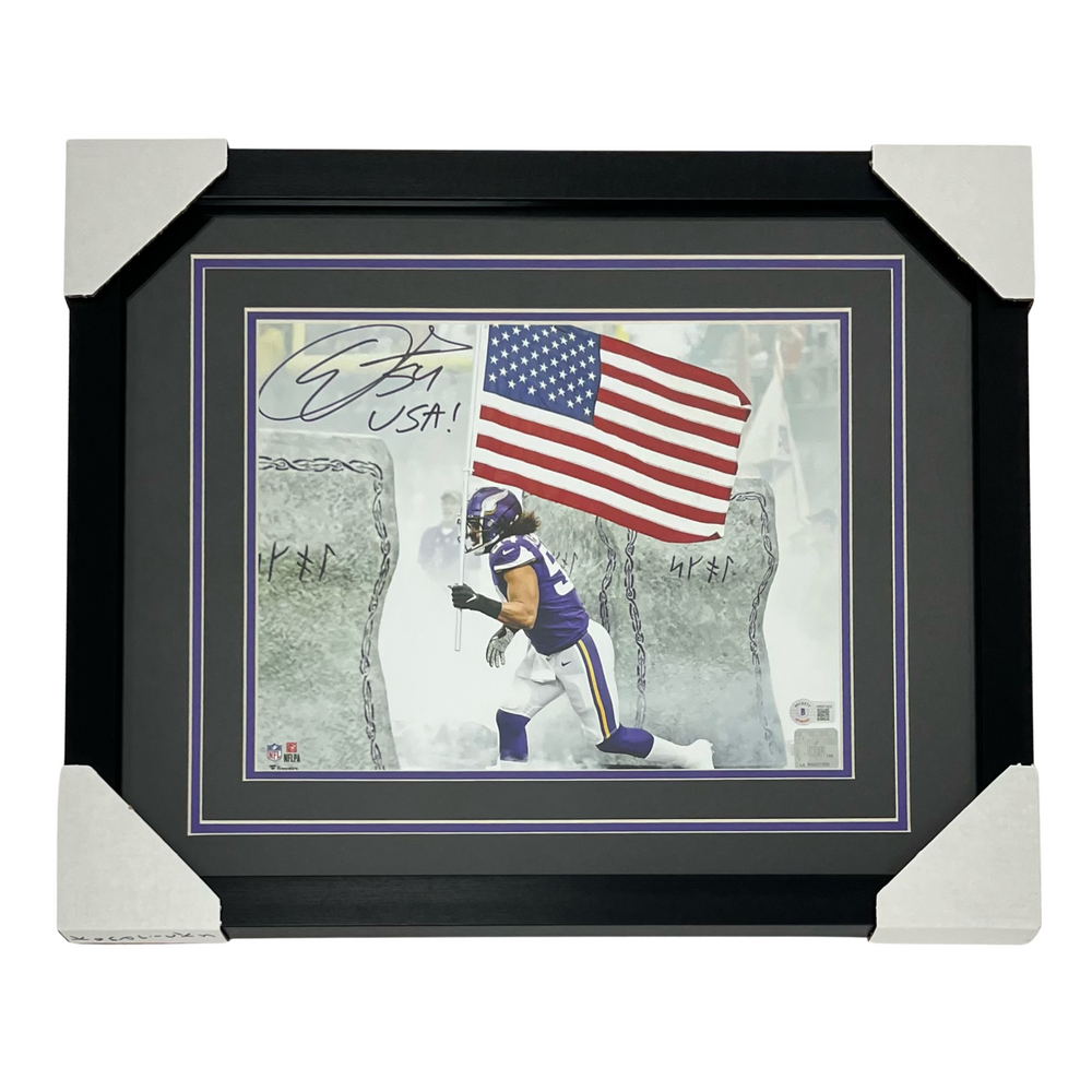 Eric Kendricks,#2 W/"U.S.A.", Signed & Professionally Framed 11x14 Photo