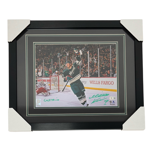 Mikko Koivu Green Jersey Signed & Professionally Framed 11x14 Photo w/ 'Captain'