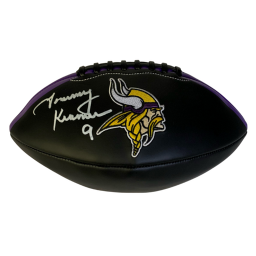 Tommy Kramer Signed Black Vikings Football