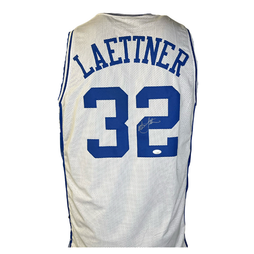 Christian Laettner Signed Custom White College Jersey