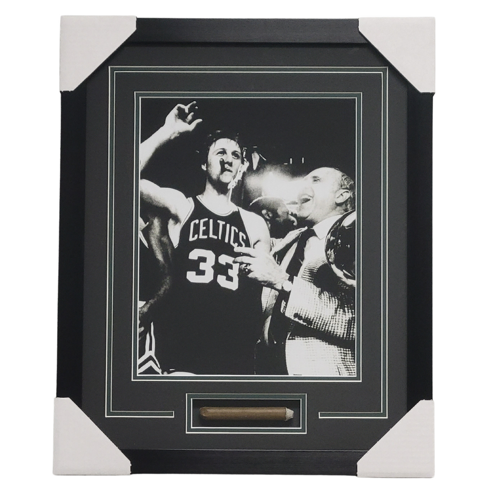 Larry Bird Professionally Framed 11x14 w/ Replica Cigar