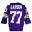 Gary Larsen Signed Custom Purple Football Jersey