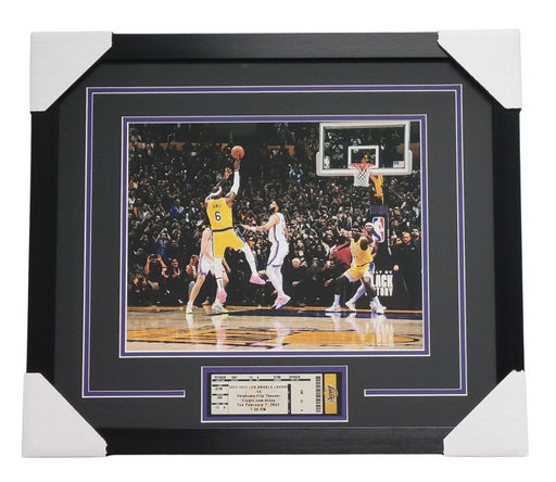 LeBron James All-Time Scoring Record Professionally Framed 11x14 Replica Ticket Display