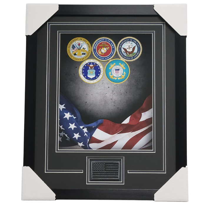 Salute to the Armed Forces Professionally Framed 11x14 Display