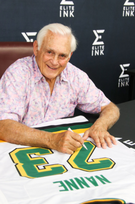 Lou Nanne Signed Custom White Hockey Jersey