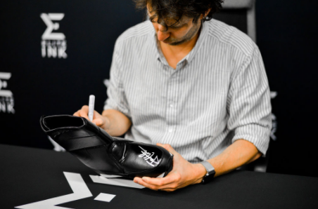 Napoleon Dynamite Signed Moon Boot w/ 'Flippin idiot!'