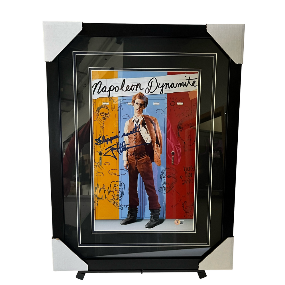 Napoleon Dynamite Poster #3 Signed & Professionally Framed 11x17 Photo w/ 'Flippin Sweet!'