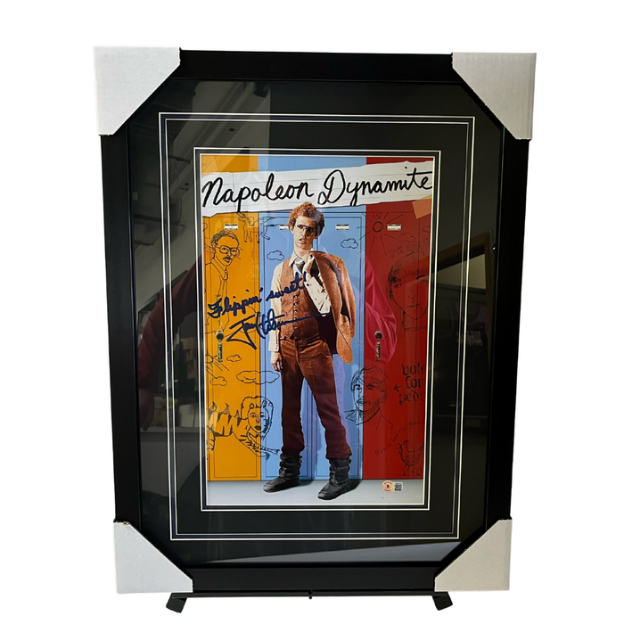 Napoleon Dynamite Poster #3 Signed & Professionally Framed 11x17 Photo w/ 'Flippin Sweet!'