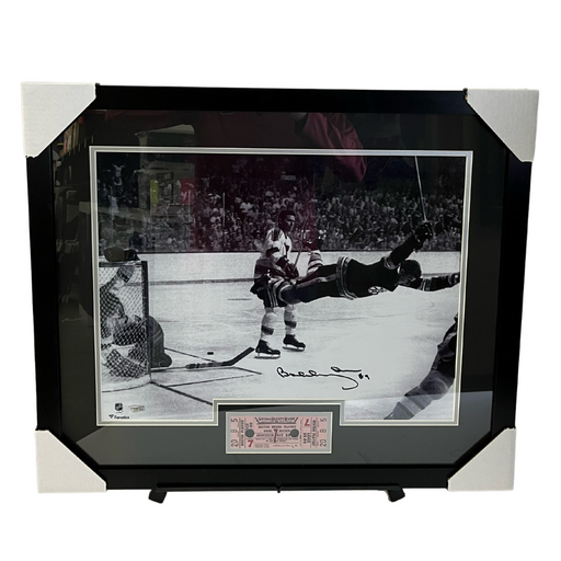 Bobby Orr Signed & Professionally Framed 16x20 Replica Ticket Display