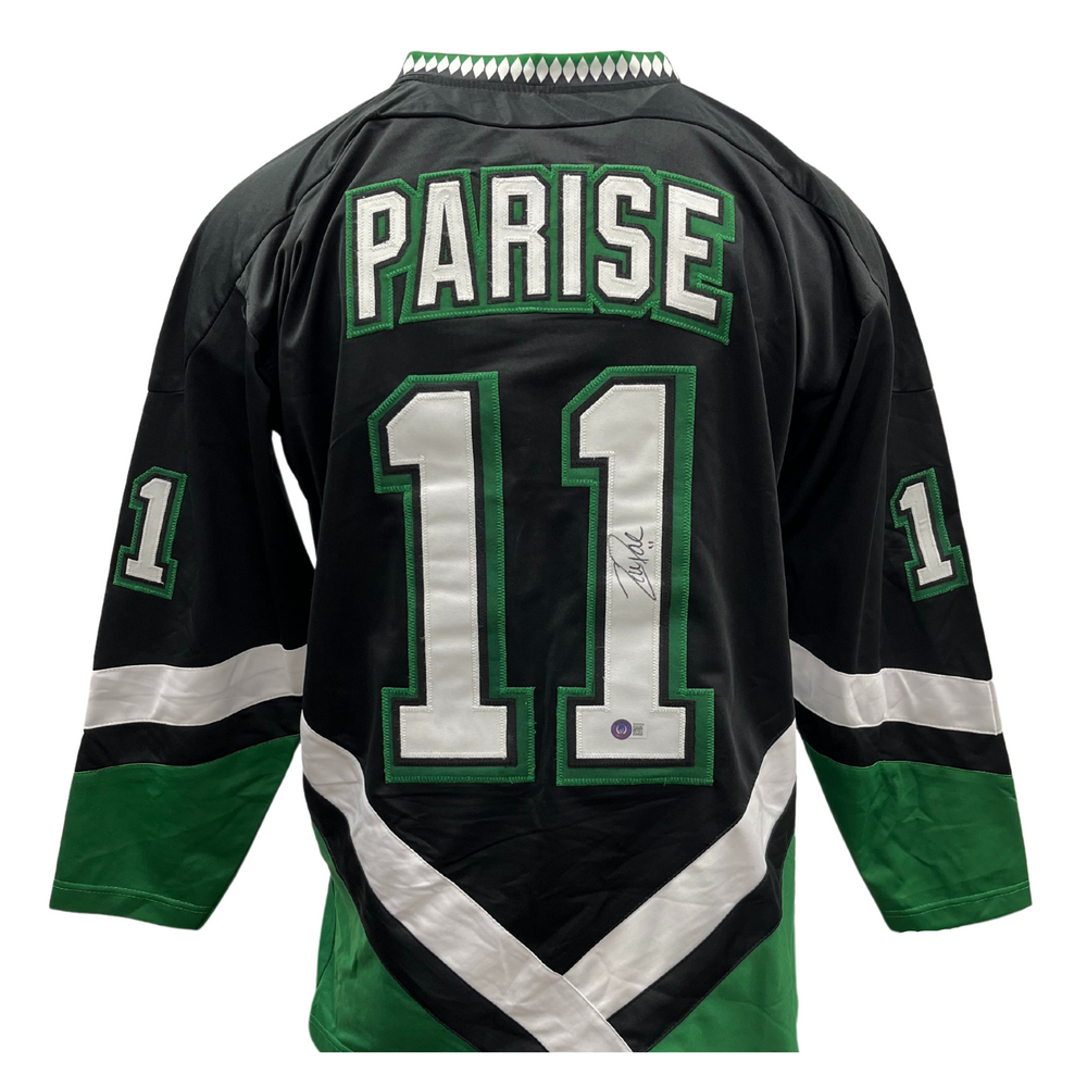 Zach Parise Signed Custom Black College Hockey Jersey