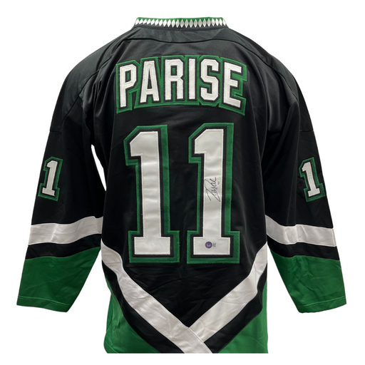 Zach Parise Signed Custom Black College Hockey Jersey