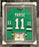 Zach Parise Signed & Professionally Framed Custom Green College Hockey Jersey