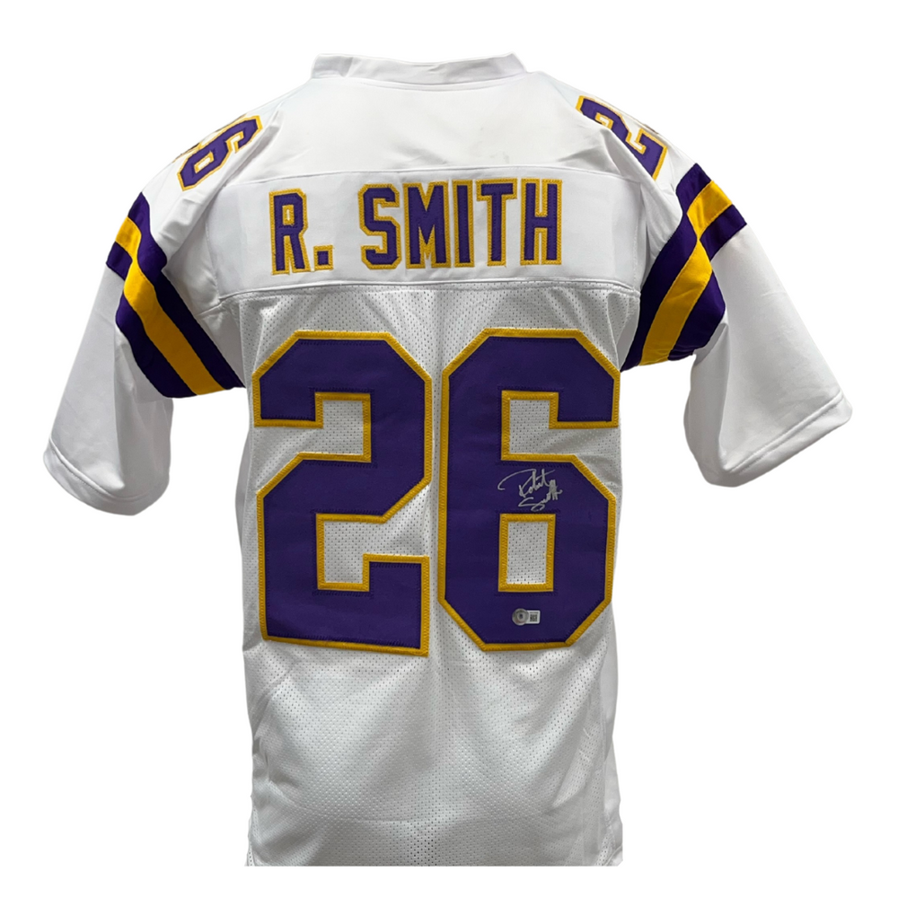 Robert Smith Signed Custom White Football Jersey