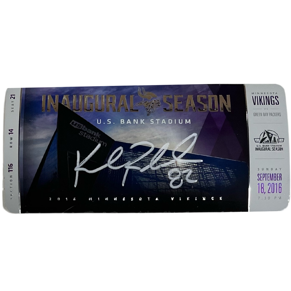 Kyle Rudolph Signed Authentic Ticket