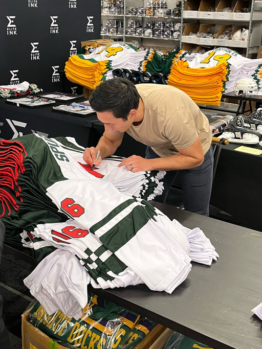 Jared Spurgeon Signed Custom White Hockey Jersey