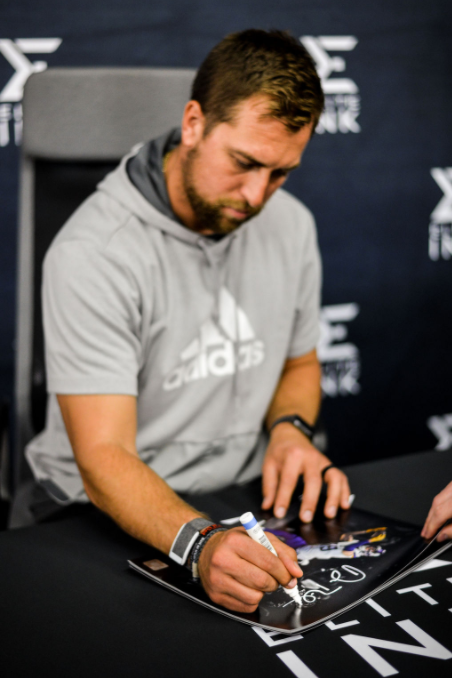 Adam Thielen,#5, Spotlight Catch Signed & Professionally Framed 11x14 Photo