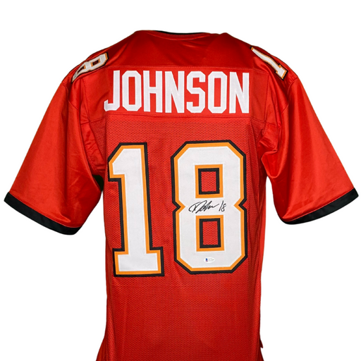 Tyler Johnson Signed Custom Red Football Jersey