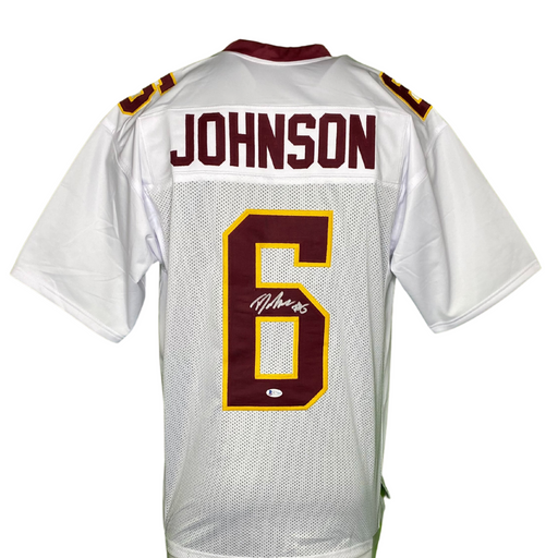 Tyler Johnson Signed Custom White College Football Jersey