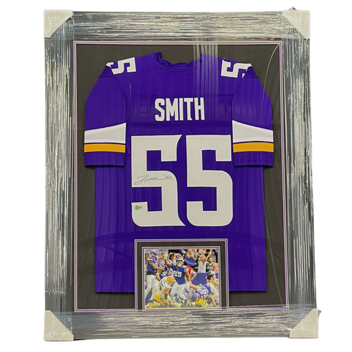Za'Darius Smith Signed & Professionally Framed Custom Purple Football Jersey
