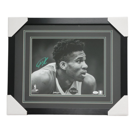 Giannis Antetokounmpo Signed & Professionally Framed 11x14 Photo