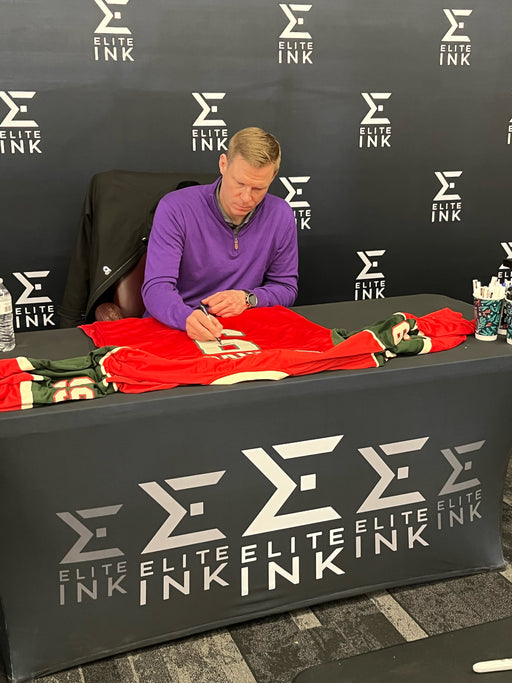 Mikko Koivu Signed Custom Red Hockey Jersey