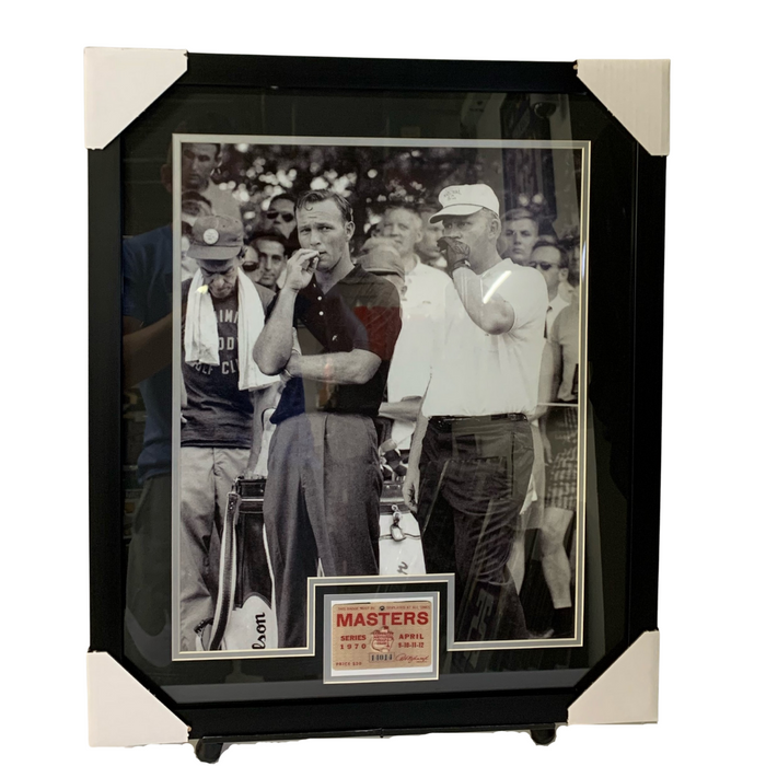 Jack Nicklaus & Arnold Palmer Professionally Framed 16x20 Replica Ticket Display
